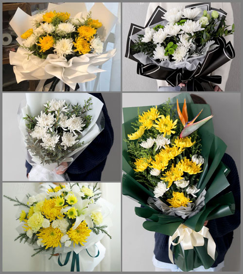 山西朔州朔城区沙塄河乡后圪塔峰村白事花束代送